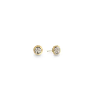 18K Gold Jaipur Diamond Pave Stud Earrings