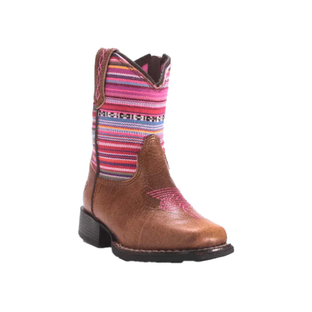 Ariat M&F Kid's Lil' Stompers Aurora Stripe Design Boot