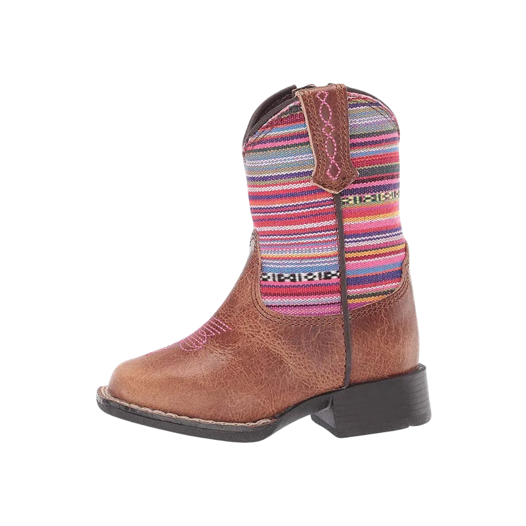 Ariat M&F Kid's Lil' Stompers Aurora Stripe Design Boot