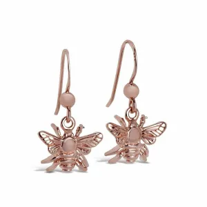 Bee Earrings | Rose Gold