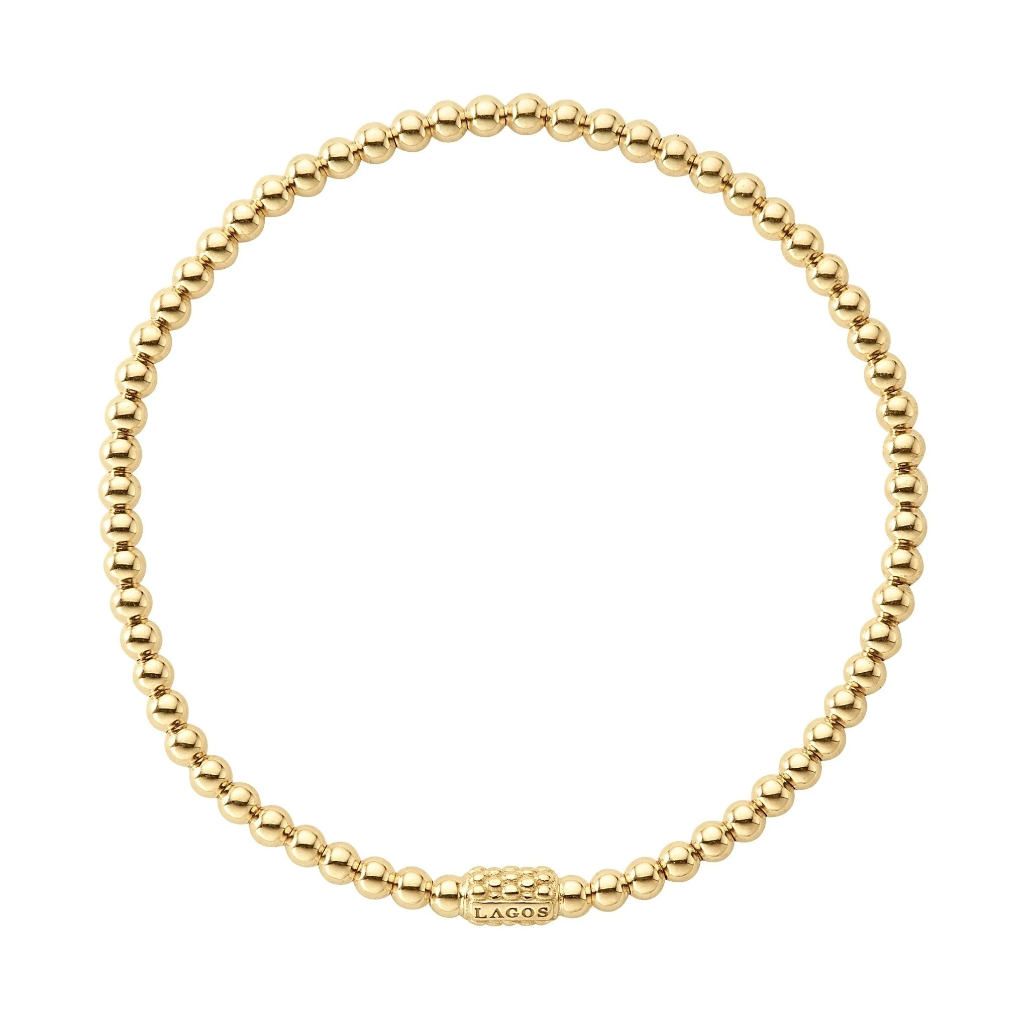 Caviar Gold 18K Gold Bead Bracelet | 3mm