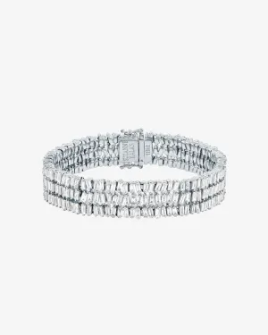 Classic Diamond Triple Row Tennis Bracelet