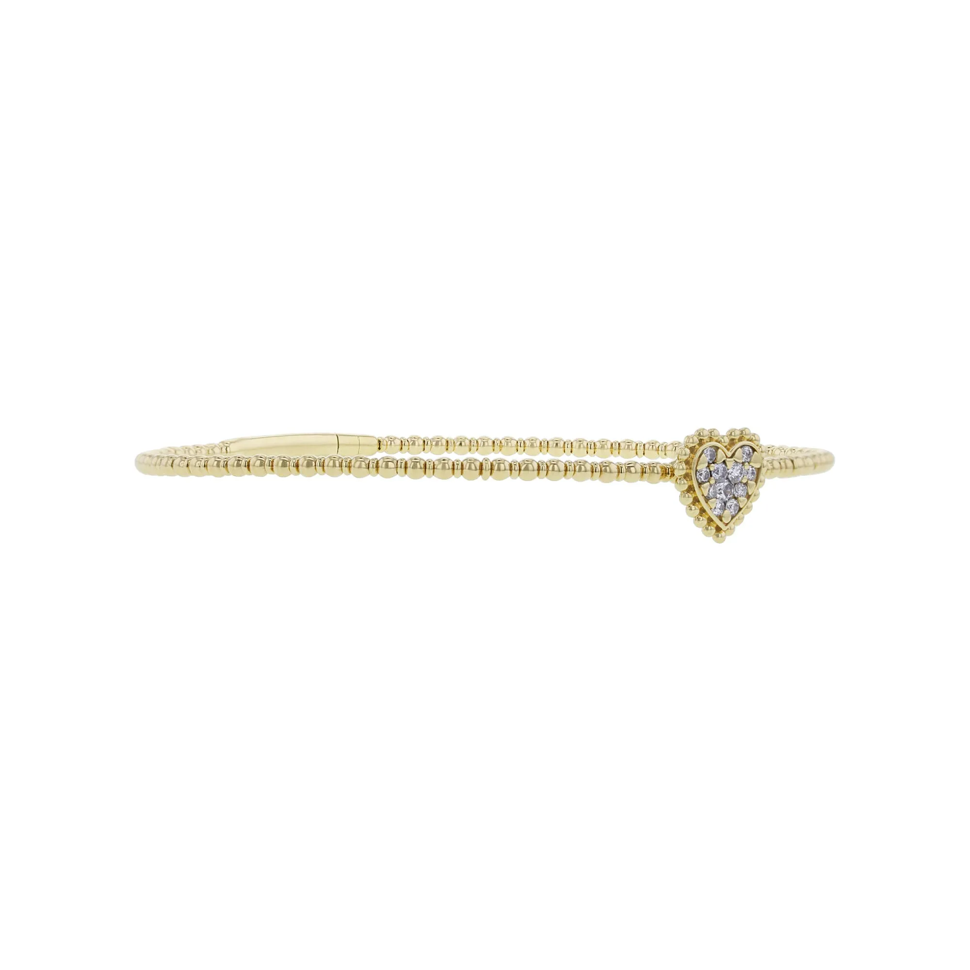 Enamored Heart Diamond Bangle