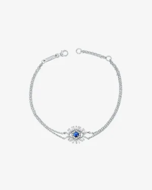 Evil Eye Mini Dark Blue Sapphire Bracelet