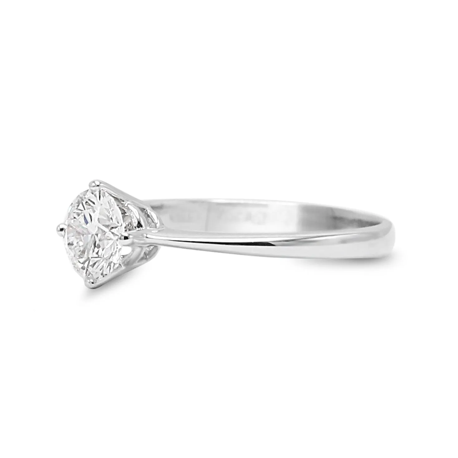 GIA Certificated 0.50ct Solitaire Diamond Ring