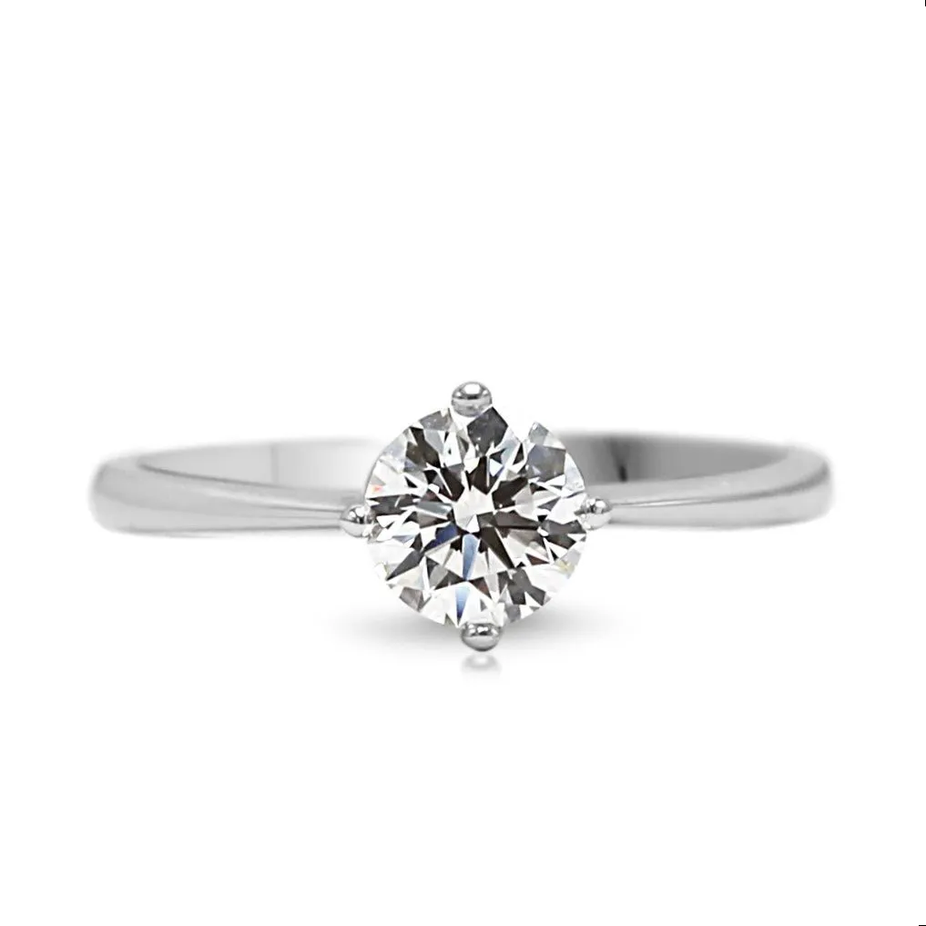 GIA Certificated 0.50ct Solitaire Diamond Ring