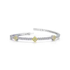 Lafonn Simulated Diamond & Canary Station Flexible Tennis Bracelet B0201CAP68