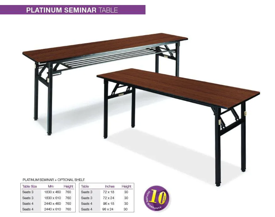 Platinum - 8ft Seminar Folding Tables