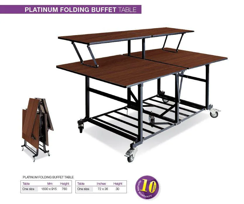 Platinum - Mobile Buffet Display Tables