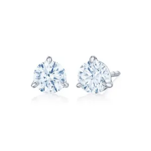 Round Brilliant Diamond Stud Earrings