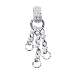 Silver Dangling Charm Holder