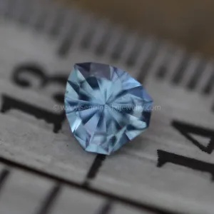 Umba Blue Sapphire Hand Cut Gemstone - Precision Cut 5mm Shield Sapphire - Tanzanian Sapphire - Loose Gemstone - Precision Cut Gemstone